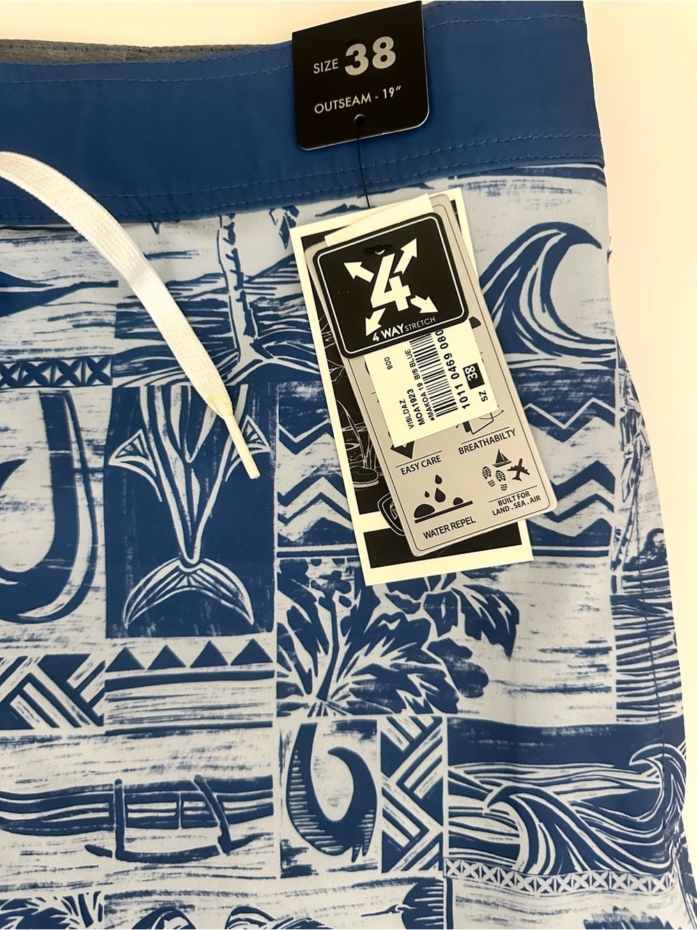 NWT Ron Jon Makoa 19” Board Shorts Size 38
